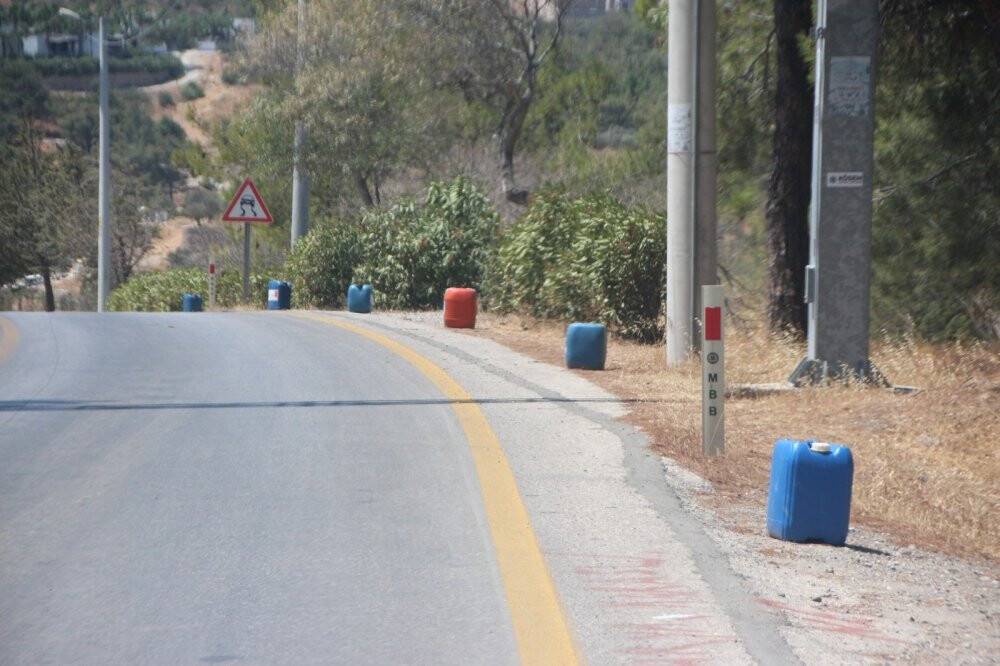 Yangın tehlikesine karşı 700 bidon