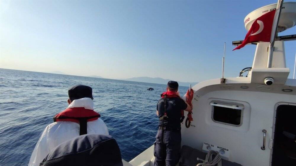 Bodrum’da 6 düzensiz göçmen kurtarıldı
