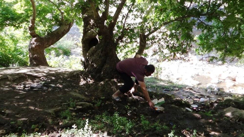 Doğa harikası alandan geriye kalanlar