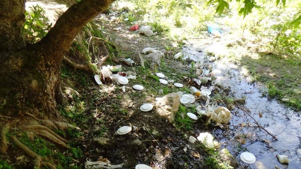 Doğa harikası alandan geriye kalanlar