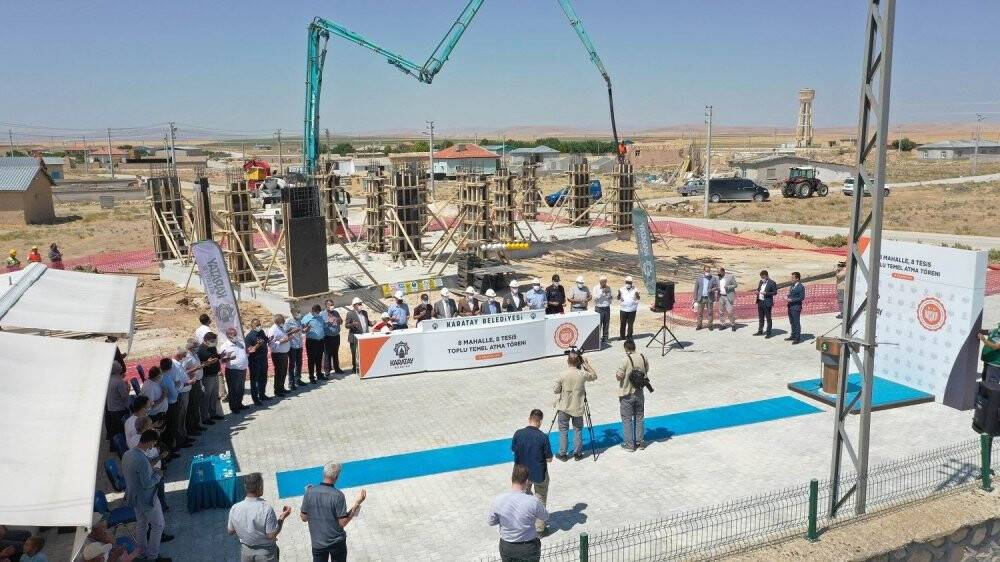Karatay Belediyesi 8 sosyal tesisin daha temelini attı