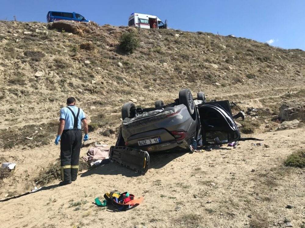 20 metreden şarampole uçtular: 1 ölü 5 yaralı