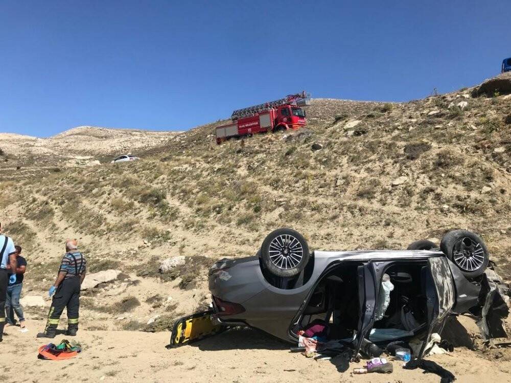 20 metreden şarampole uçtular: 1 ölü 5 yaralı
