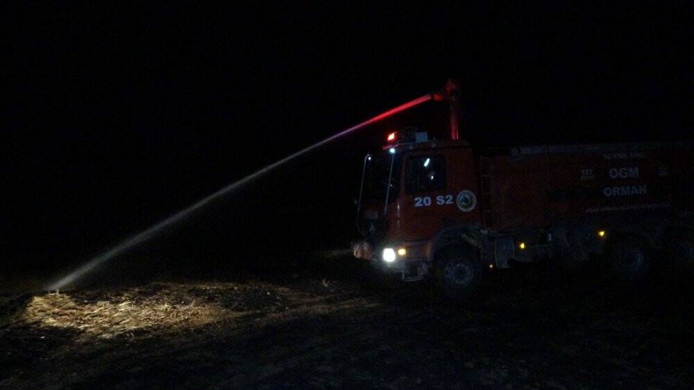 4 farklı noktada çıkan yangını söndürmek için canlarını hiçe saydılar