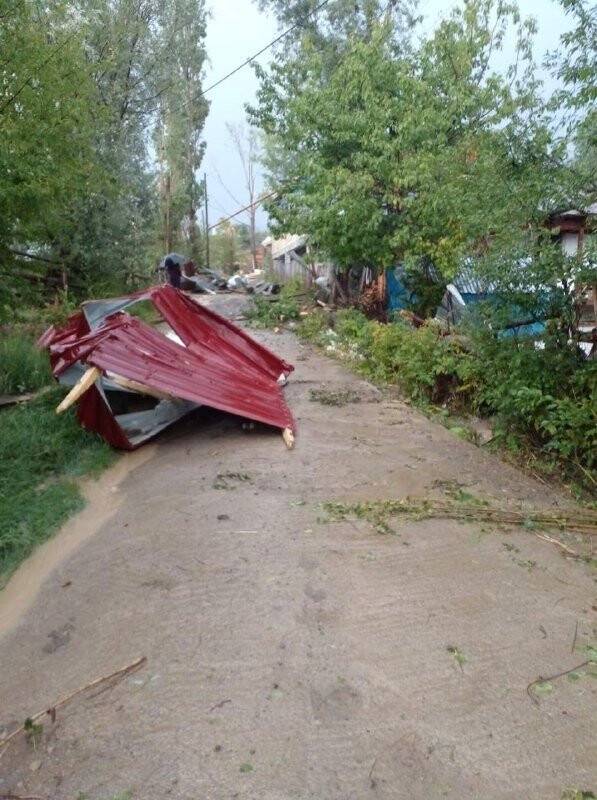 Artvin’de hortum evlerin ve ahırların çatısını uçurdu