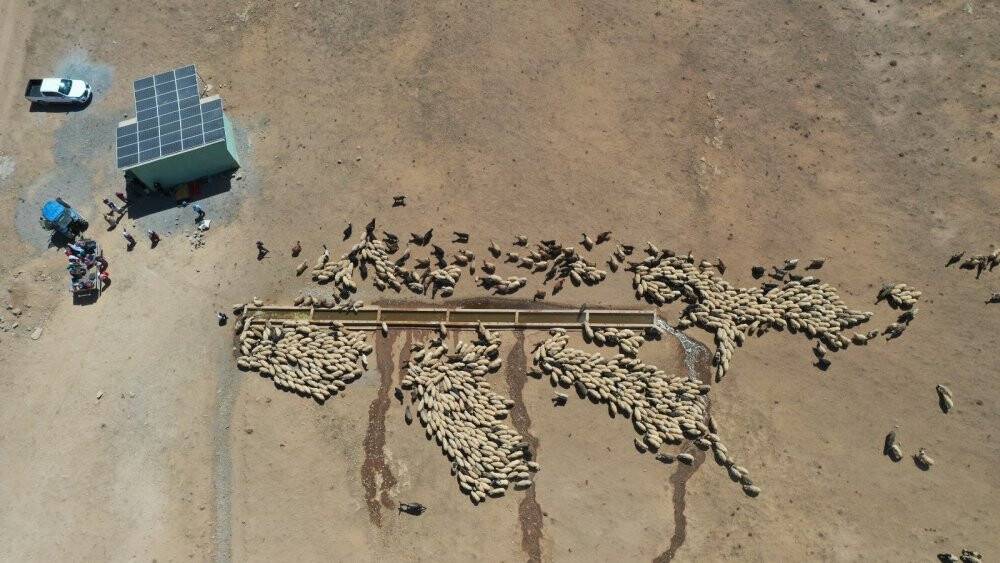 Yaylaya suyun ulaşmasını halaylarla karşıladılar