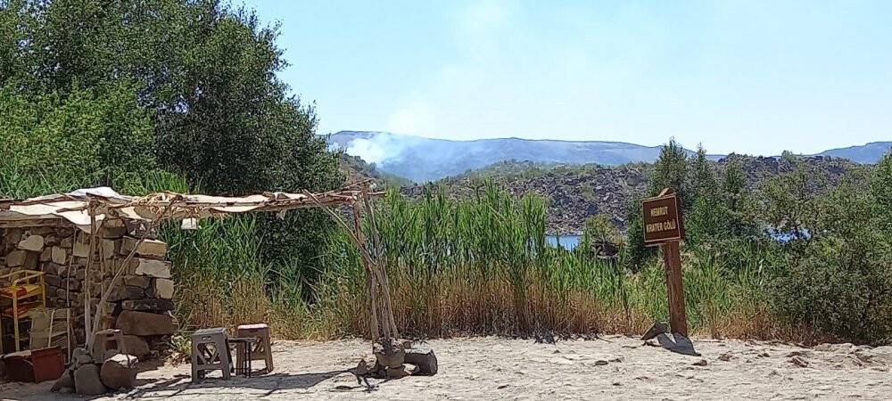 Doğa harikası Nemrut kalderasında korkutan yangın