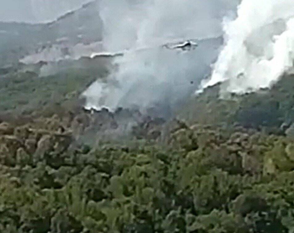 Tunceli'deki orman yangına 2 helikopter ve 1 uçakla müdahale ediliyor