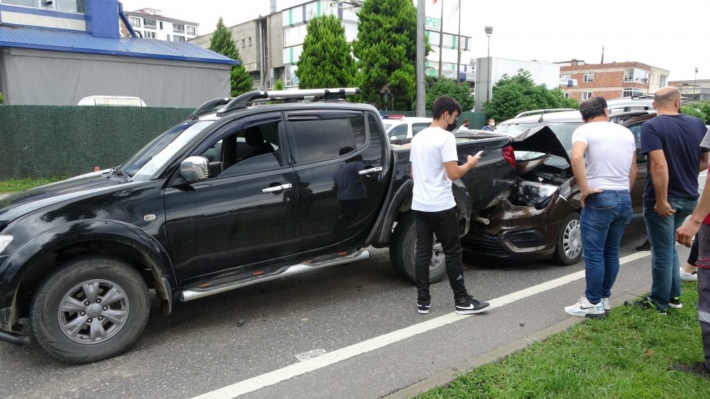 Ordu’da zincirleme trafik kazası: 1 yaralı