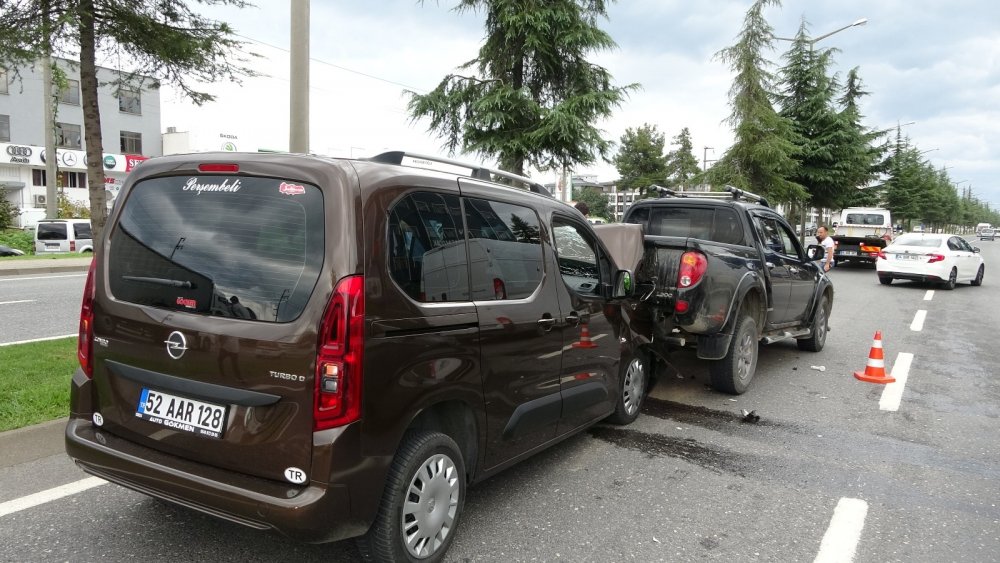 Ordu’da zincirleme trafik kazası: 1 yaralı