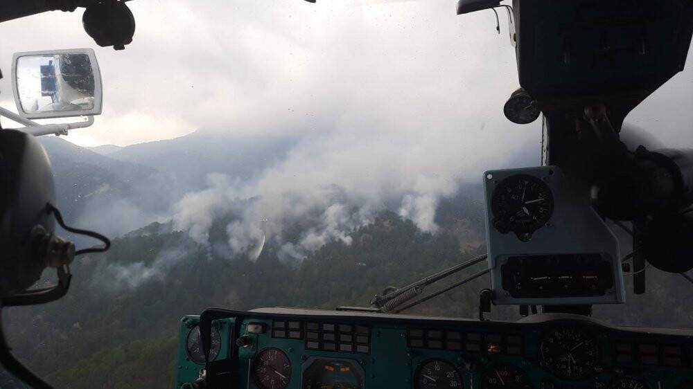 Antalya’da düşen yıldırım, 4 hektarlık ormanı yaktı
