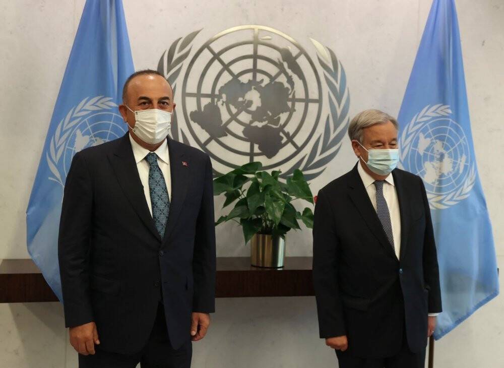 Bakan Çavuşoğlu, New York’ta BM Genel Sekreteri Guterres ile görüştü