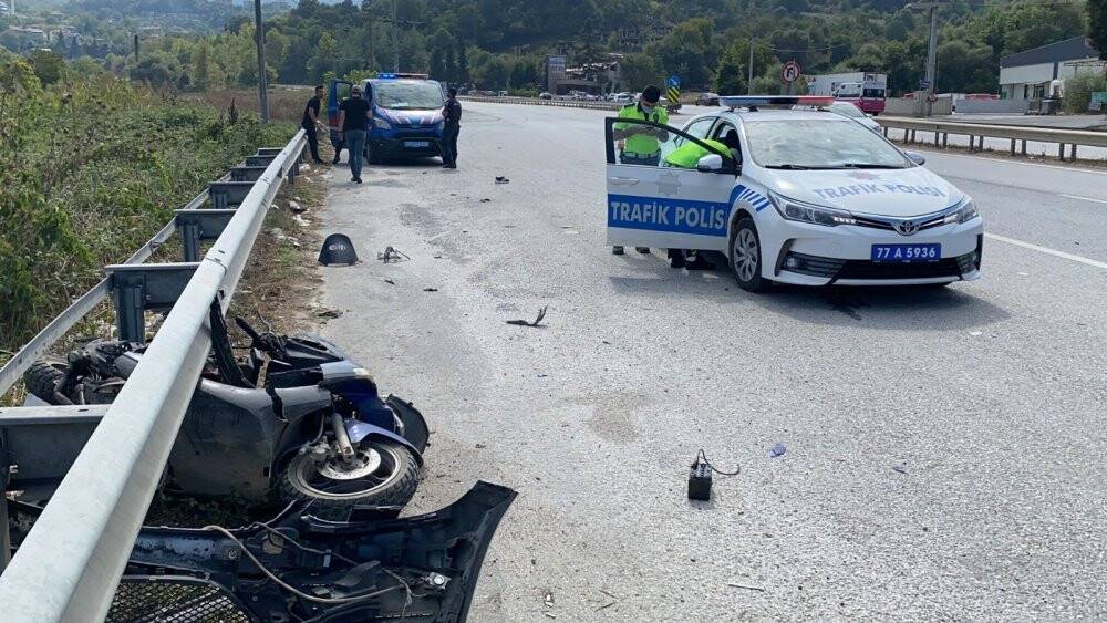 Trafik kuralına uymayan motosiklet sürücüsü canından oldu