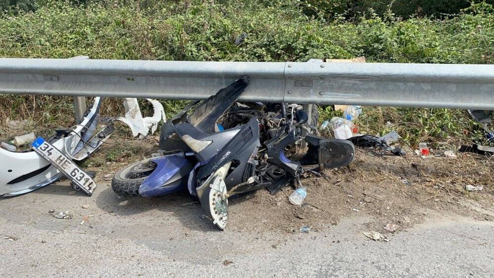 Trafik kuralına uymayan motosiklet sürücüsü canından oldu