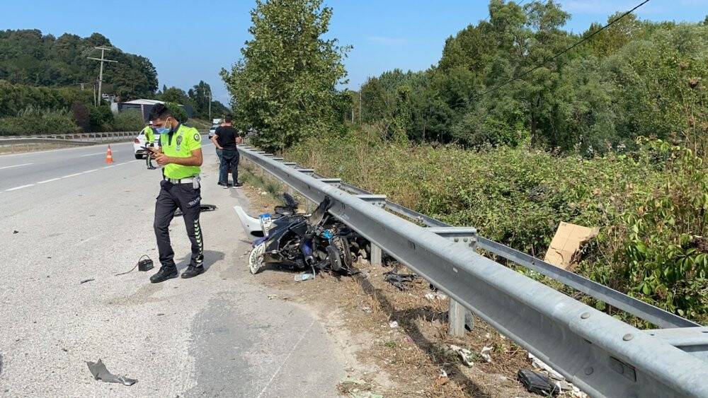 Trafik kuralına uymayan motosiklet sürücüsü canından oldu