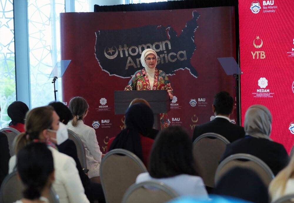 Emine Erdoğan 'Osmanlı’nın Amerika’sı' belgesel filminin ABD’deki tanıtımına katıldı