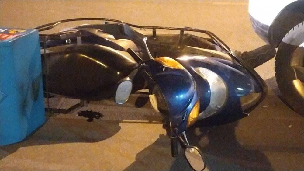 Motosiklet sürücüsünü kullandığı ekipmanlar kurtardı