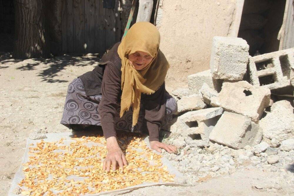 107 yaşındaki asırlık nine her işini kendi görüyor