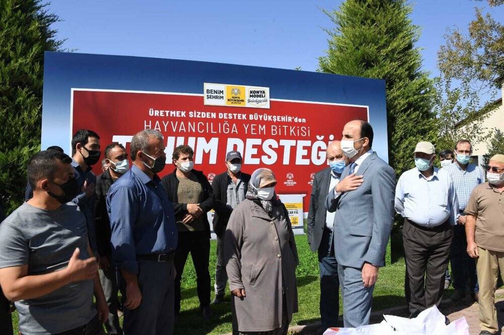 Konya Büyükşehir’in hayvansal üretime desteği sürüyor