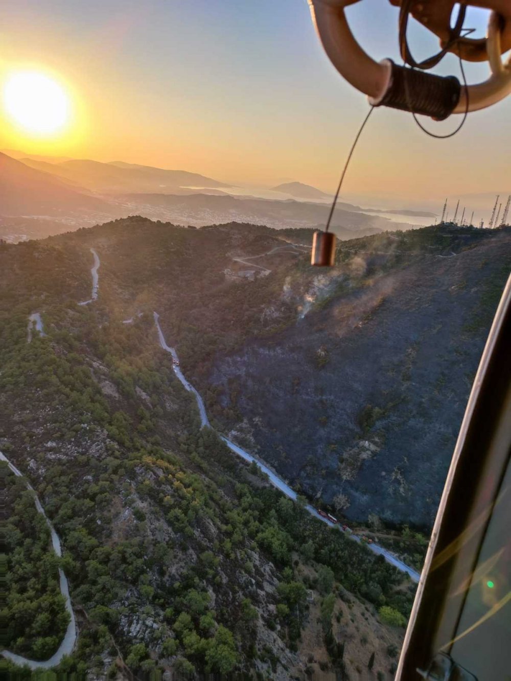 Bodrum’da makilik alanda yangın