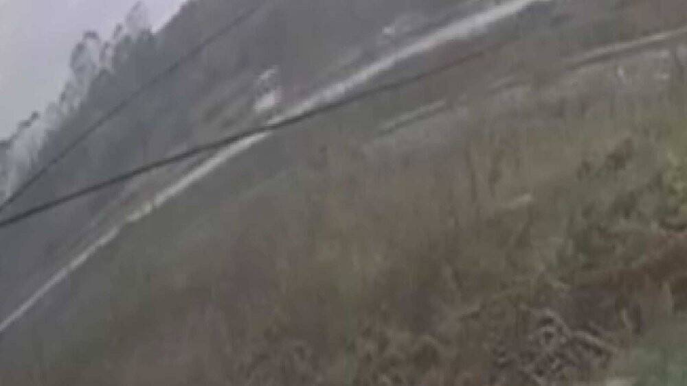 MHP kafilesini taşıyan midibüsün devrilme anı kamerada