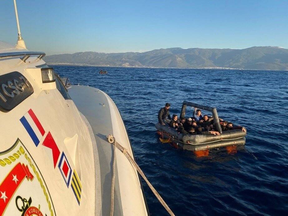 Aydın’da 67 düzensiz göçmen kurtarıldı