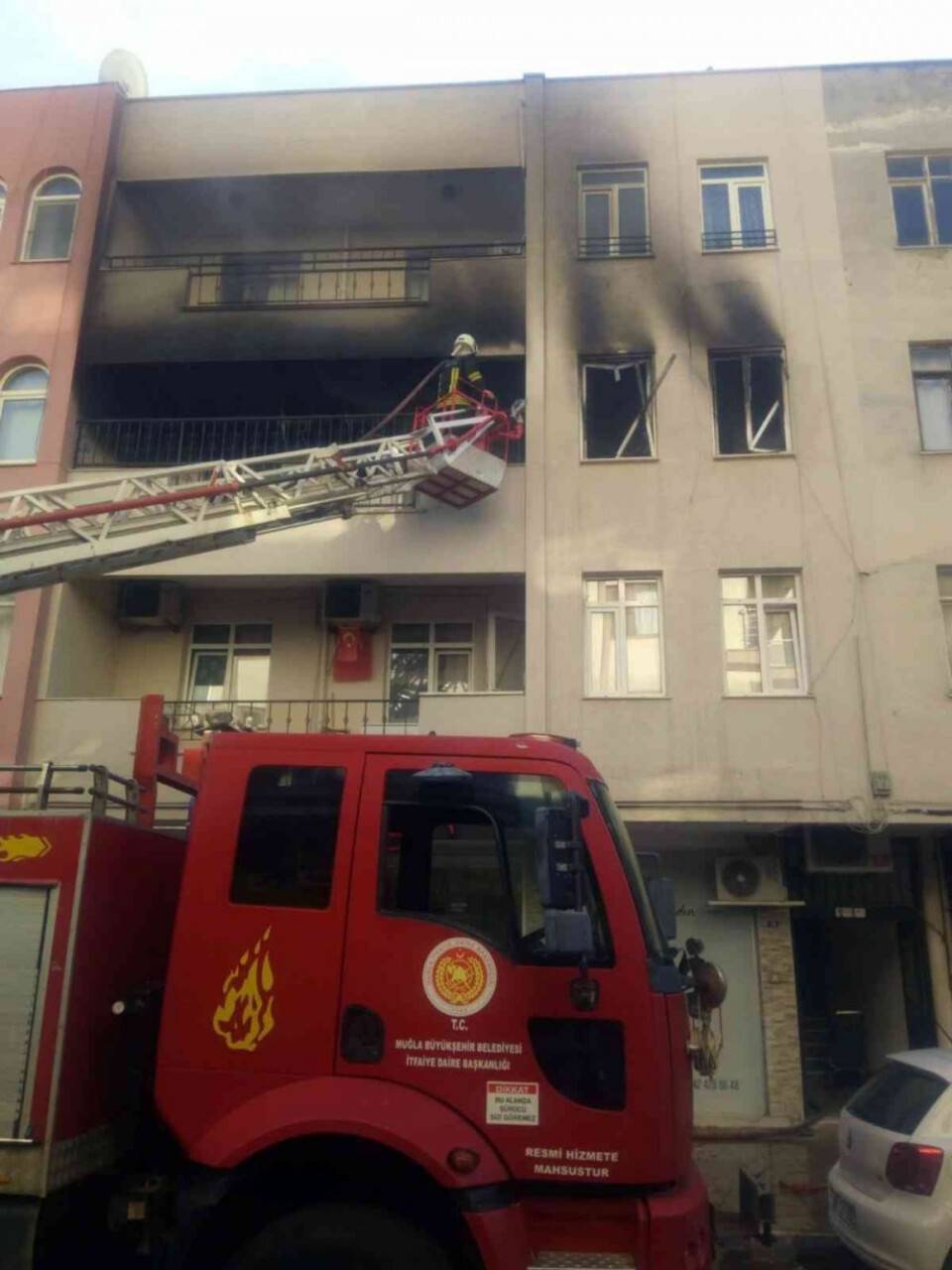 Marmaris’te konut yangını