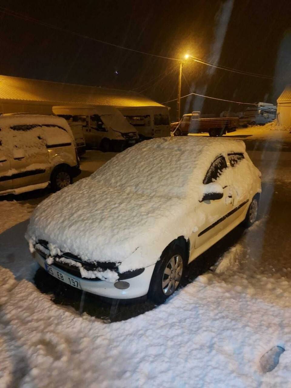 Sarıkamış beyaza büründü