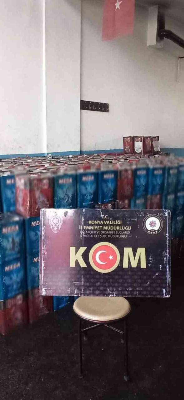 Konya’da 6 ton kaçak akaryakıt ele geçirildi