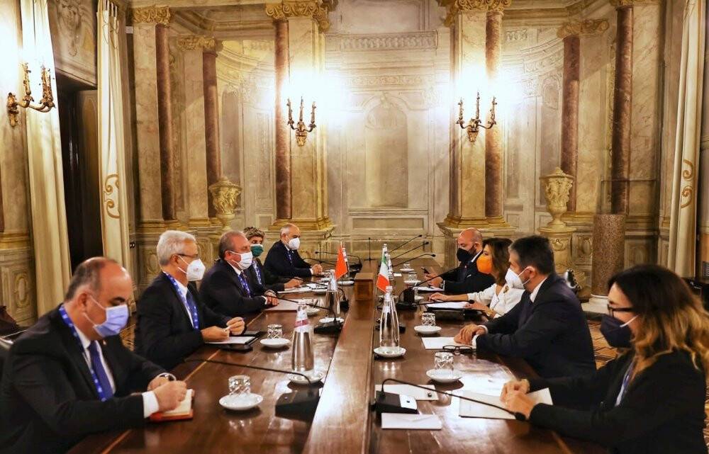 TBMM Başkanı Şentop’tan İtalya’da yoğun diplomasi trafiği