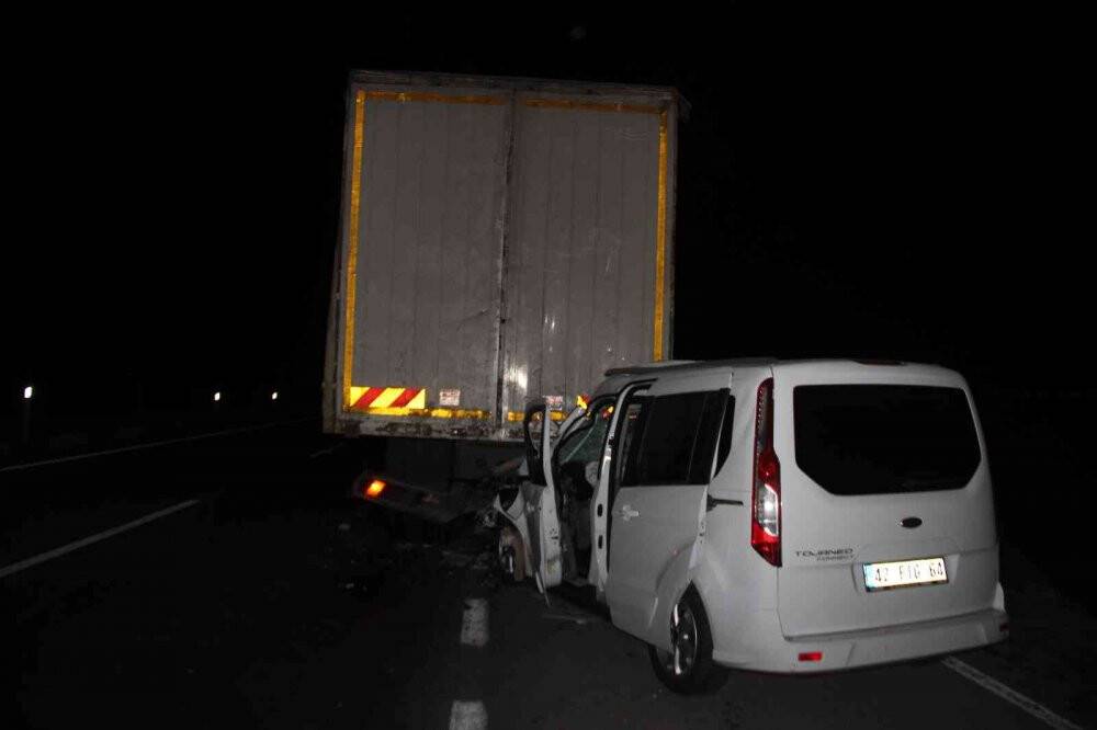 Konya’da zincirleme kaza: 1 ölü, 1 yaralı