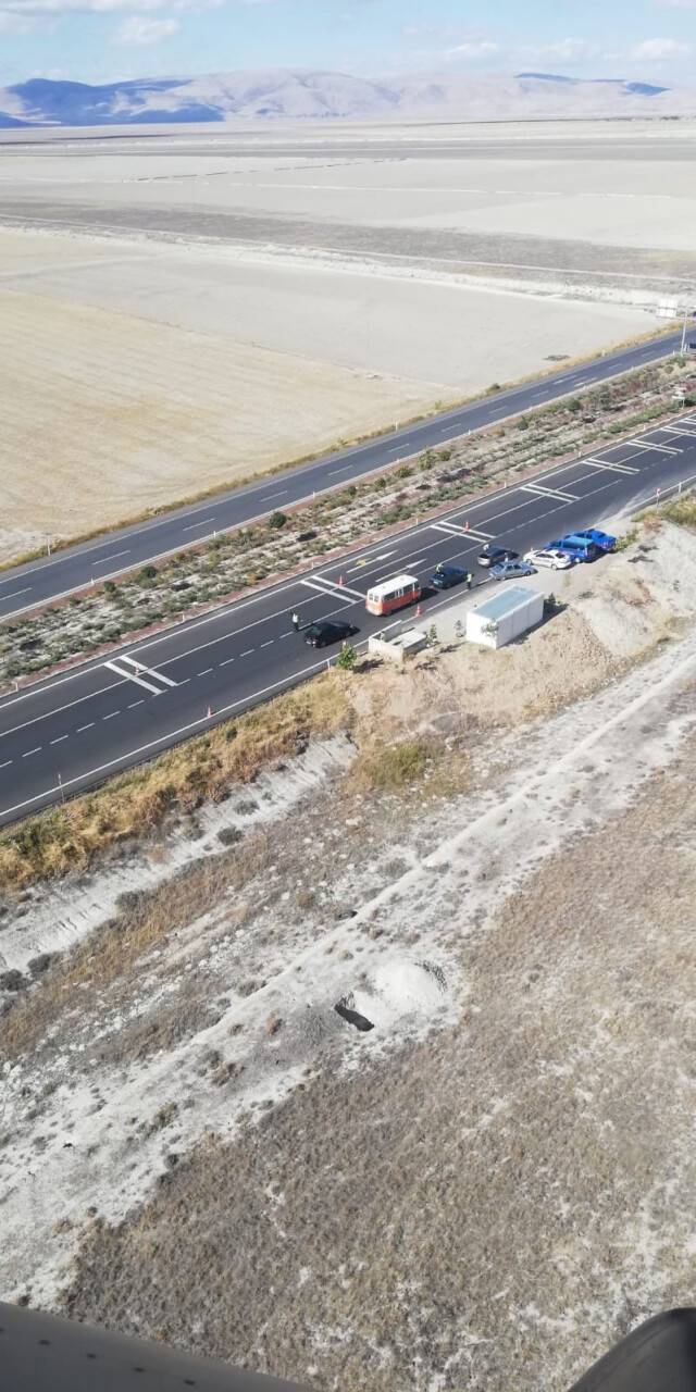 Jandarmadan havadan trafik ve asayiş denetimi
