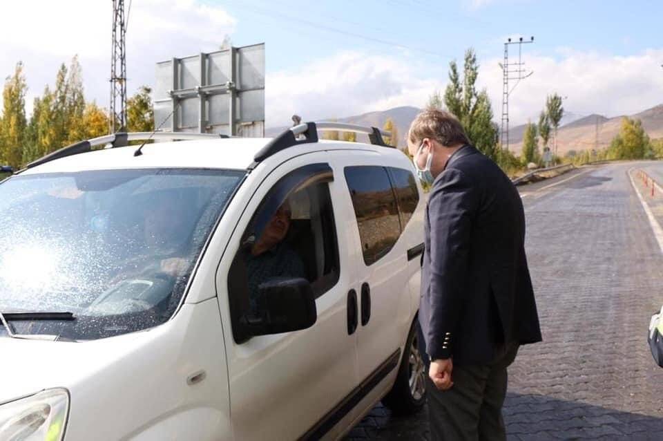 Kaymakam Yelek trafik uygulamasına katıldı