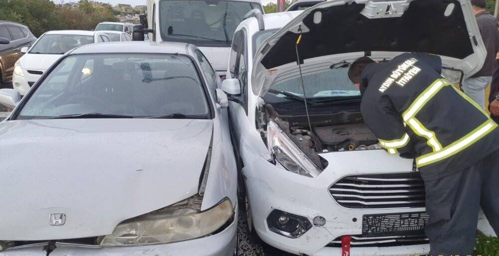 Aydın’da sağanak yağış kazayı beraberinde getirdi: 4 yaralı