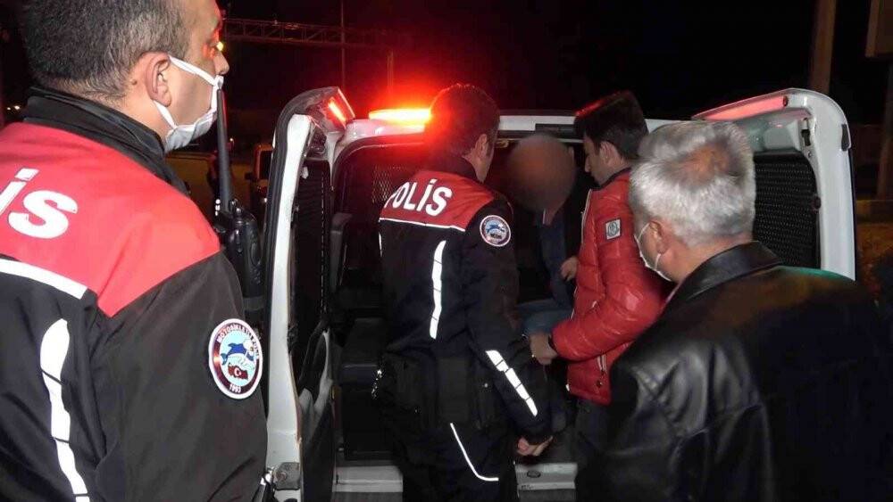 Polisin "dur" ihtarına uymadı, yakalanınca da özür diledi