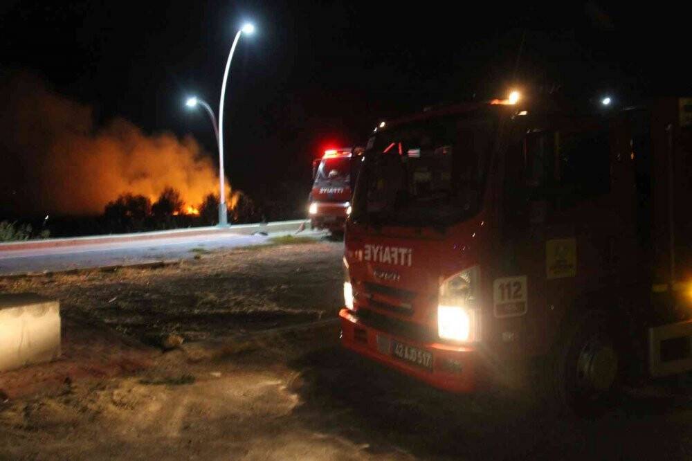 Beyşehir Gölü Milli Parkı’ndaki sazlık yangını kontrol altına alındı