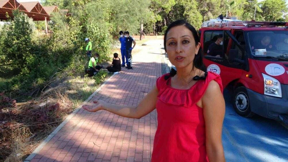 Hurdaya dönen araçtan burnu kanamadan çıktı