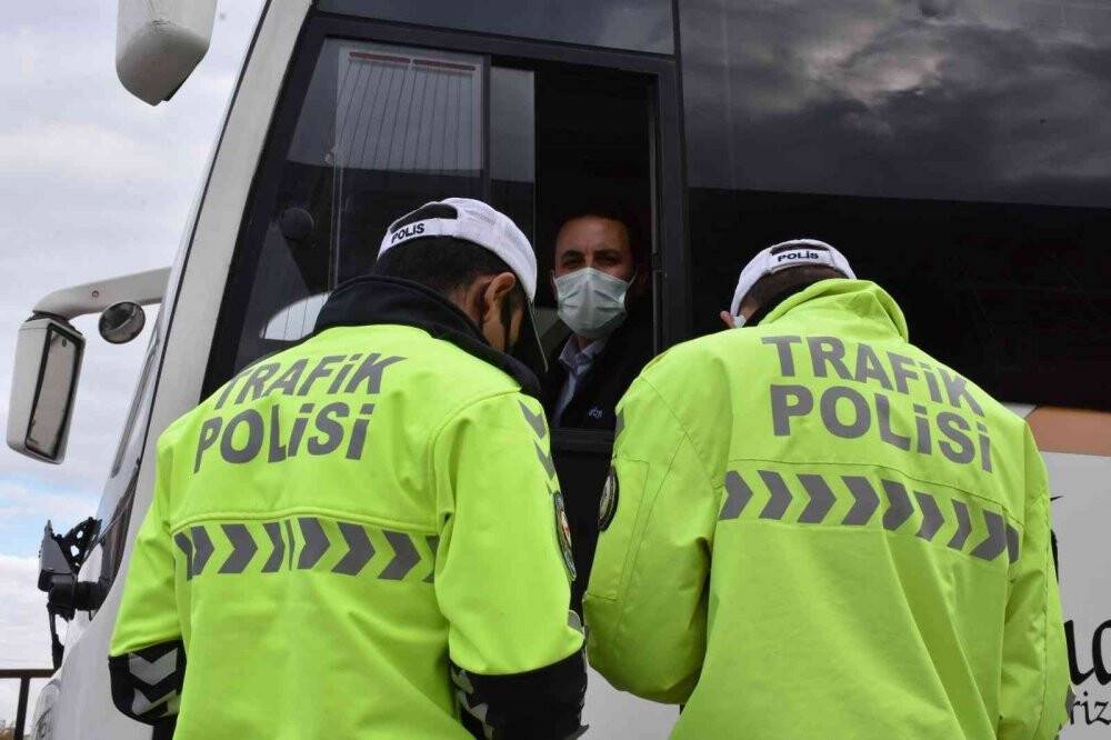 Konya’da okul servislerine denetim