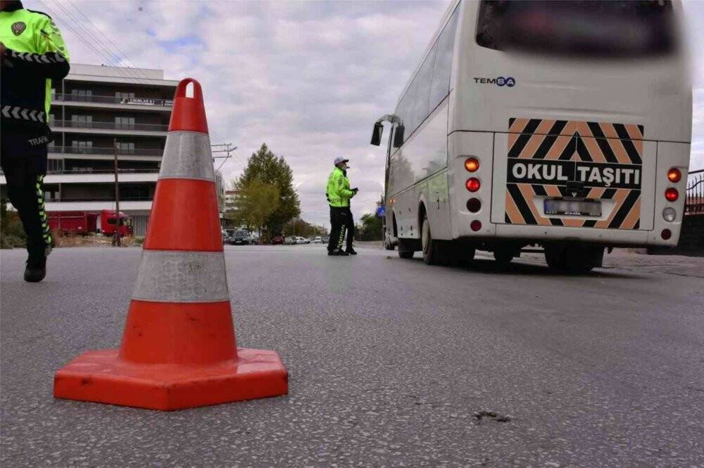 Konya’da okul servislerine denetim