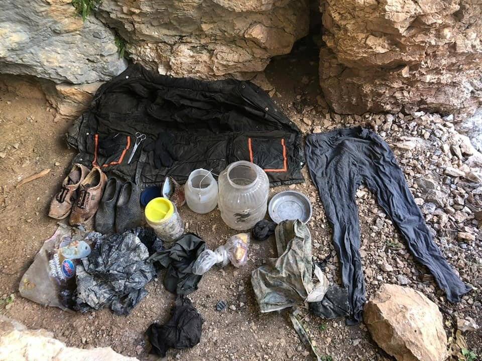 Teröristlerce kullanılan 12 mağara, sığınak ve depo imha edildi