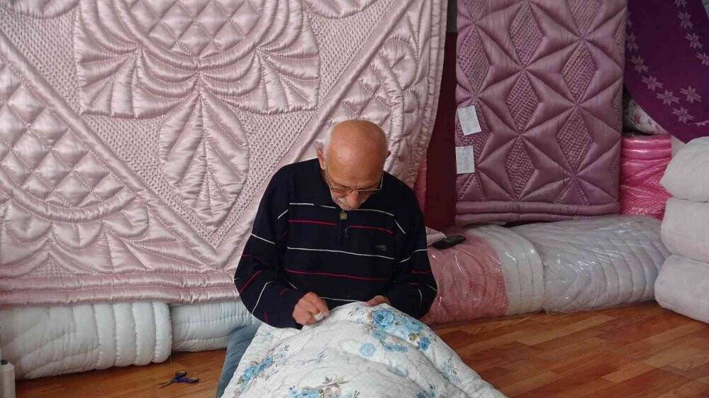 Havalar soğudu, el yapımı yorganlara ilgi arttı