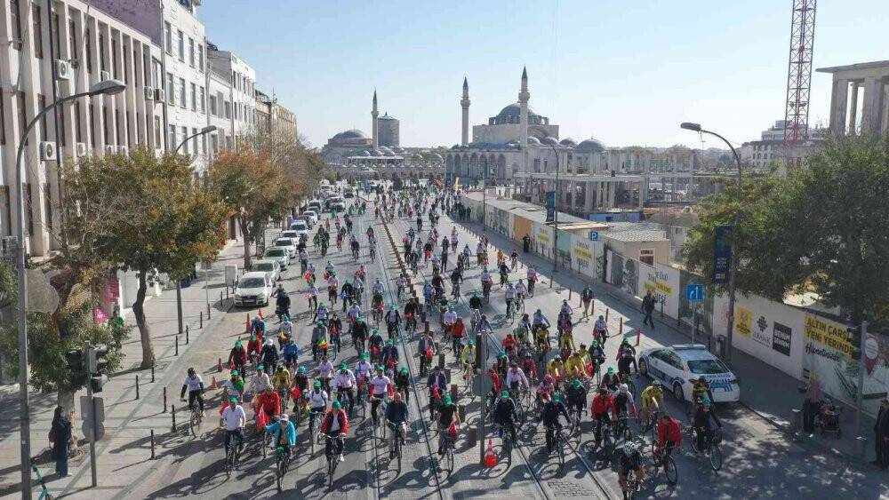 Konya Bisiklet Festivali’nde bisiklet turu coşkusu
