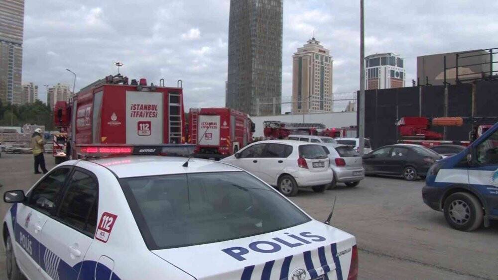 Kadıköy’de inşaat şantiyesinde korkutan yangın