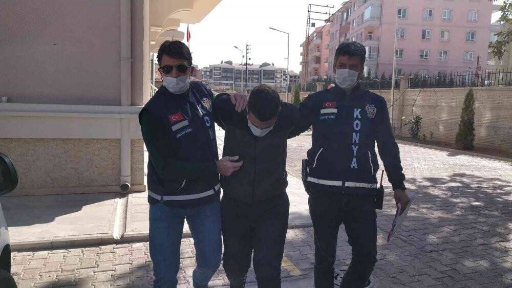 Konya'da arabası çizildi diye kapıcıyı öldüren zanlı adliyeye sevk edildi