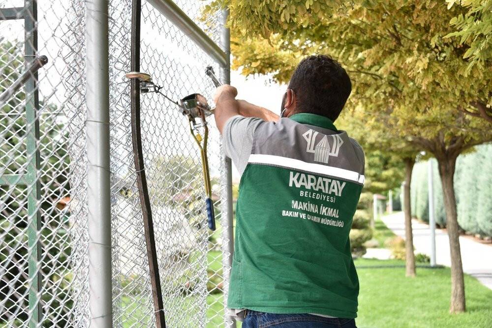 Karatay’ın parklarında yenileme ve düzenleme çalışmaları sürüyor