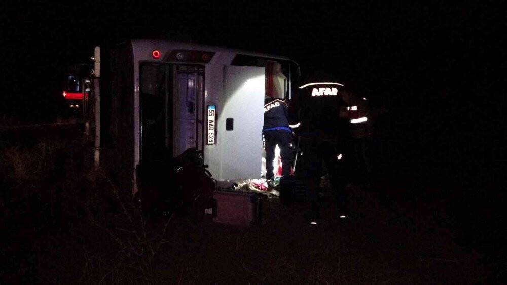 Sivas’ta otobüs kazası: 1 ölü, 25 yaralı