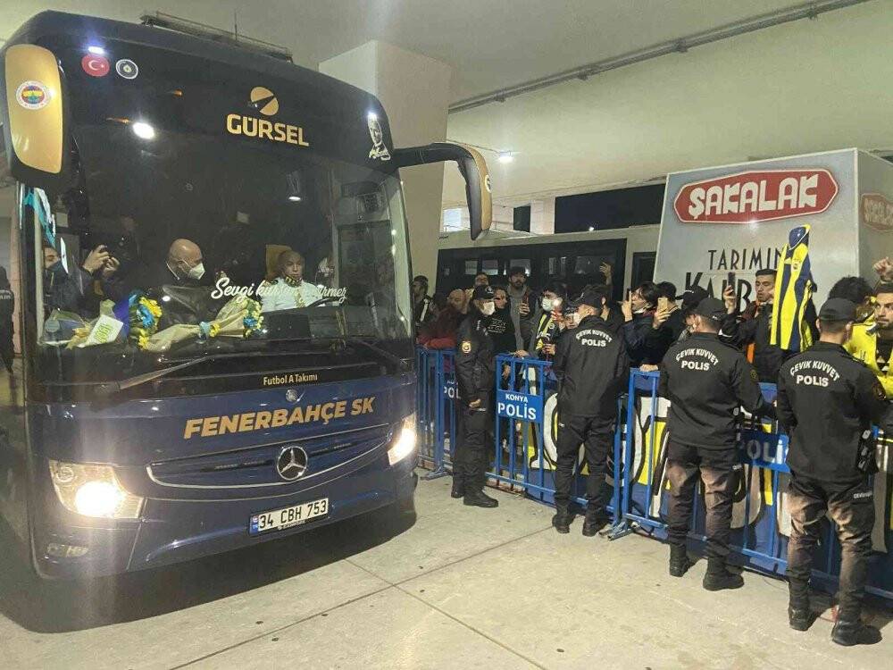 Fenerbahçe kafilesi Konya’ya geldi