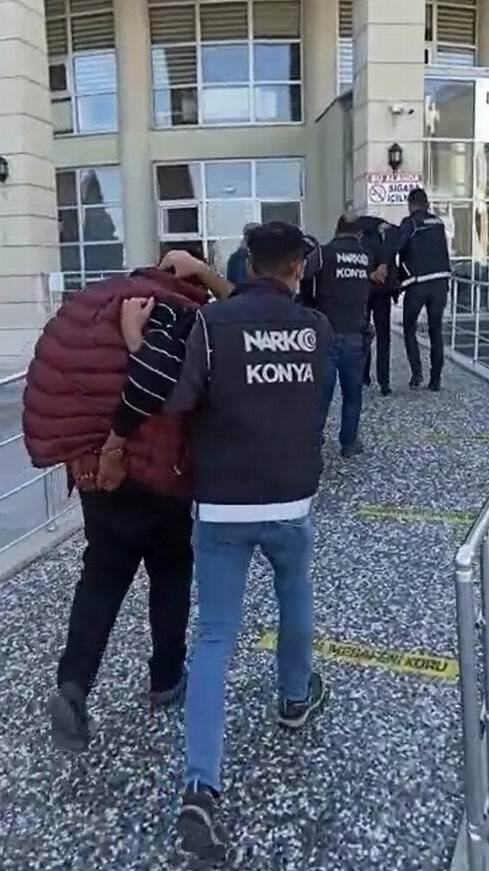 Konya’da uyuşturucu operasyonu: 11 gözaltı