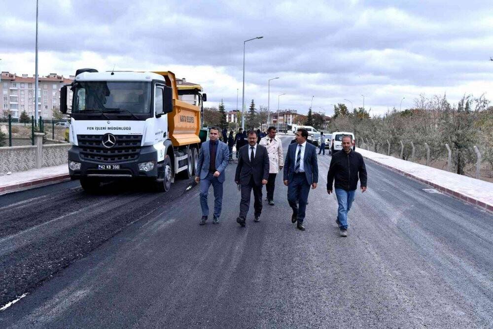 Başkan Hasan Kılca, yürütülen asfalt çalışmalarını yerinde inceledi