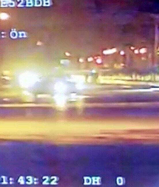 Konya'da drift atan sürücü radar aracının kamerasına yakalandı